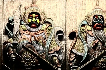 梦见门神